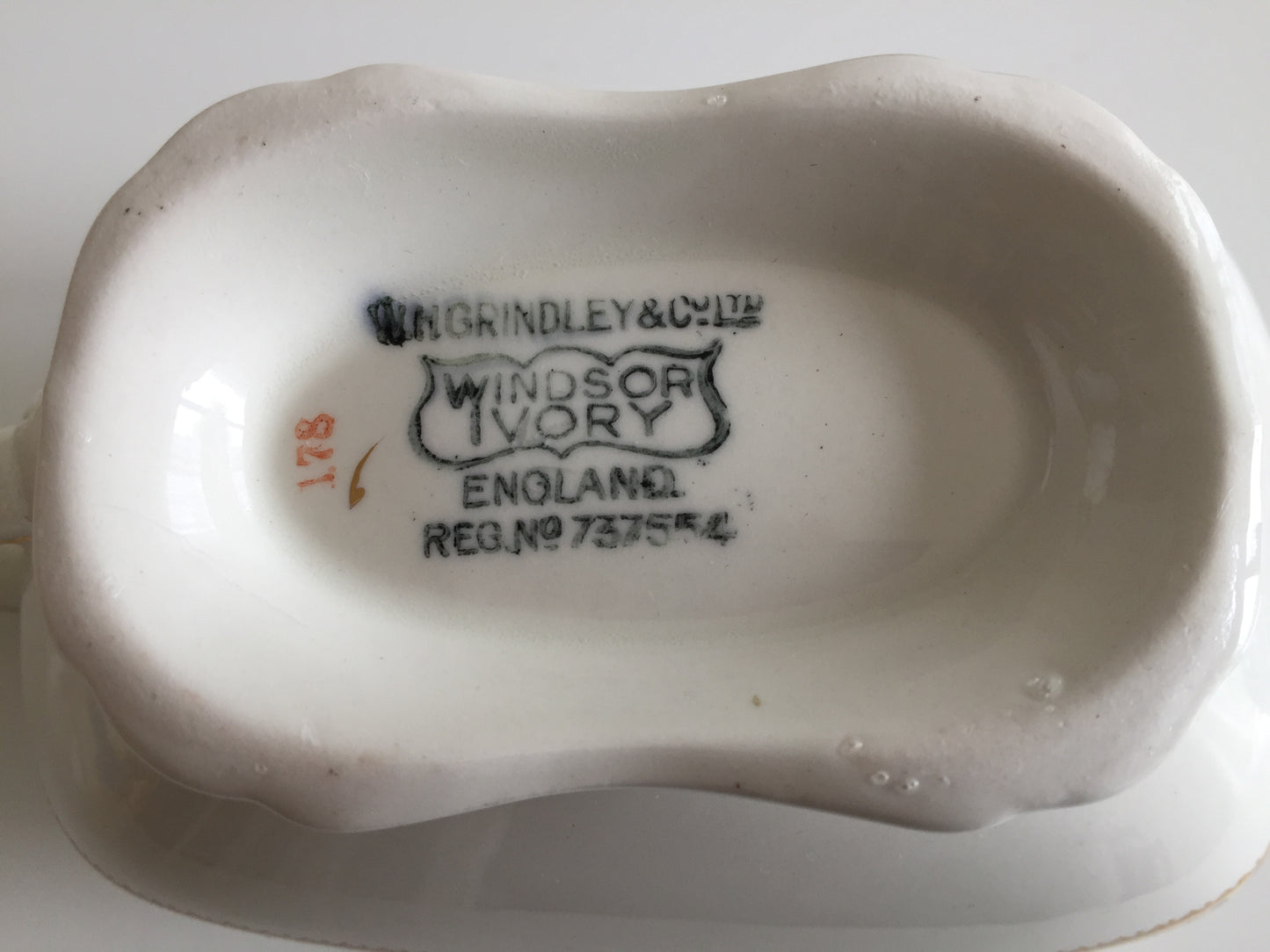 English Vintage Ceramic Gravy Boat