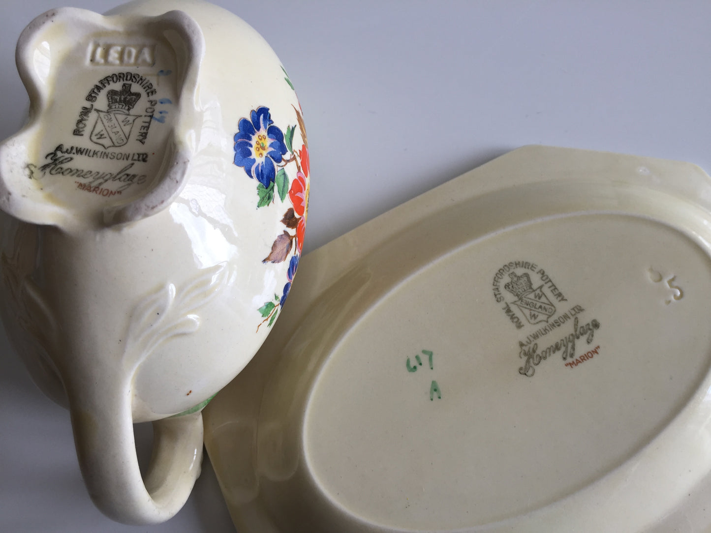 English Vintage Ceramic Gravy Boat