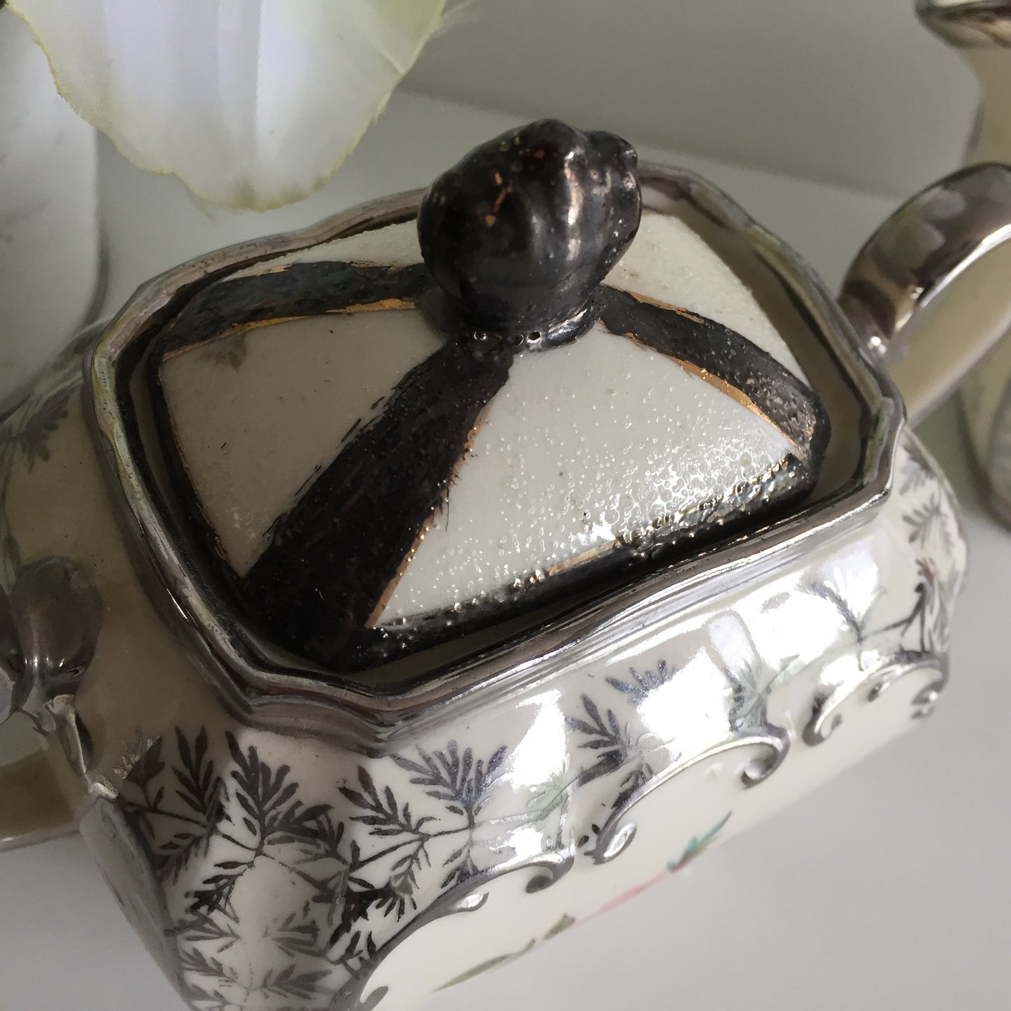 Collectible Vintage Sadler Creamer (milk jug) | Lidded Sugar Bowl Set Made in England