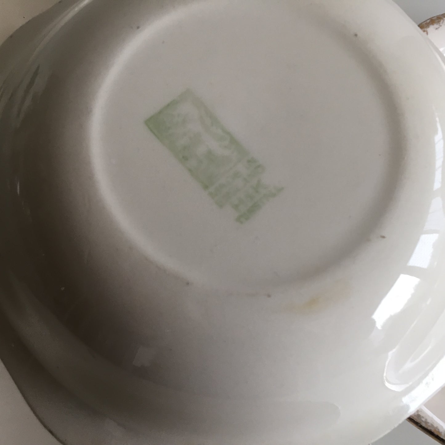 Vintage H & K Tunstall Set of 4 Dessert | Compote Bowls Gold on Ivory