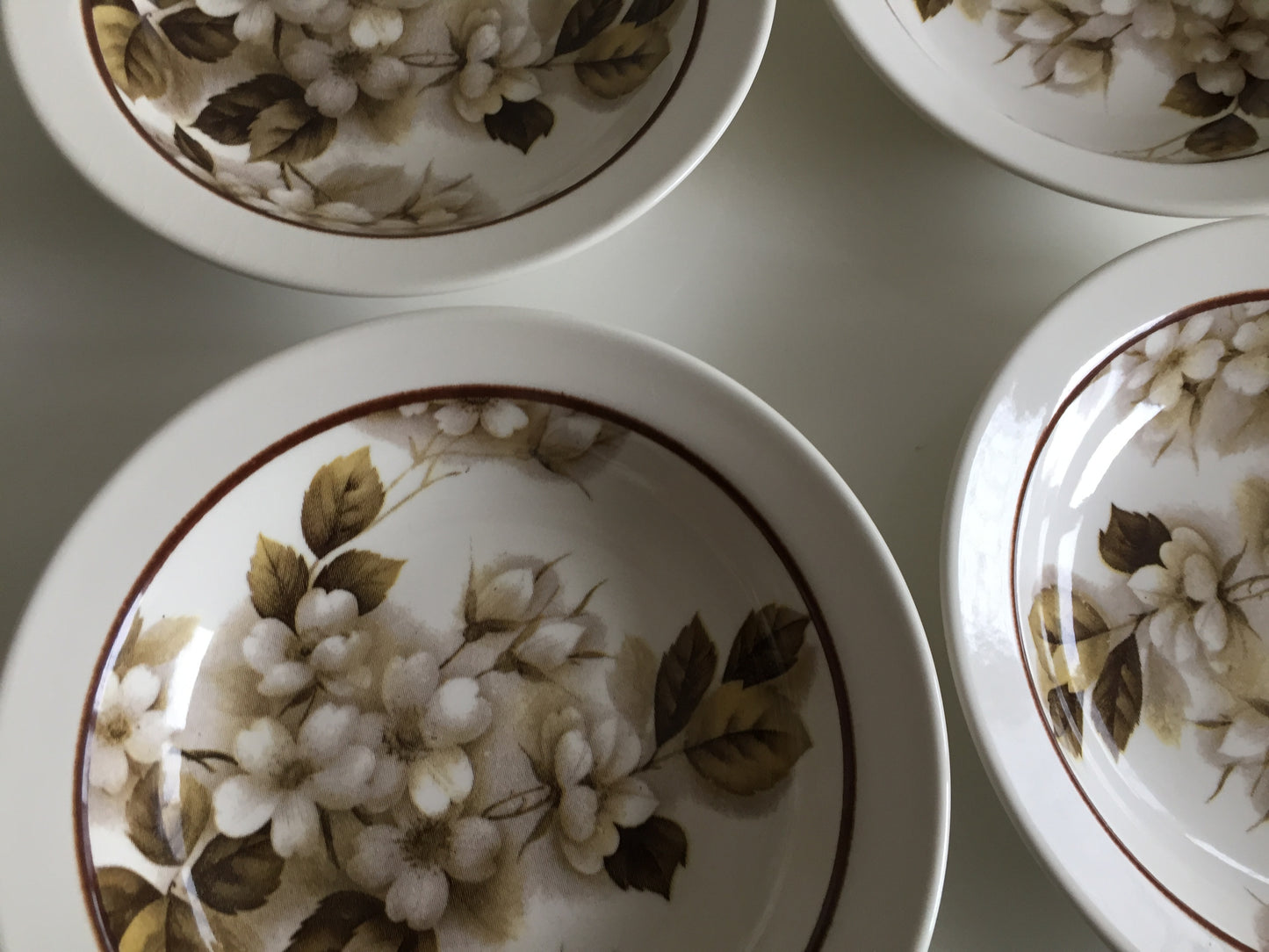 Vintage Crown Lynn NZ  Shalimar Set of 4 Cereal | Soup | Compote Bowls