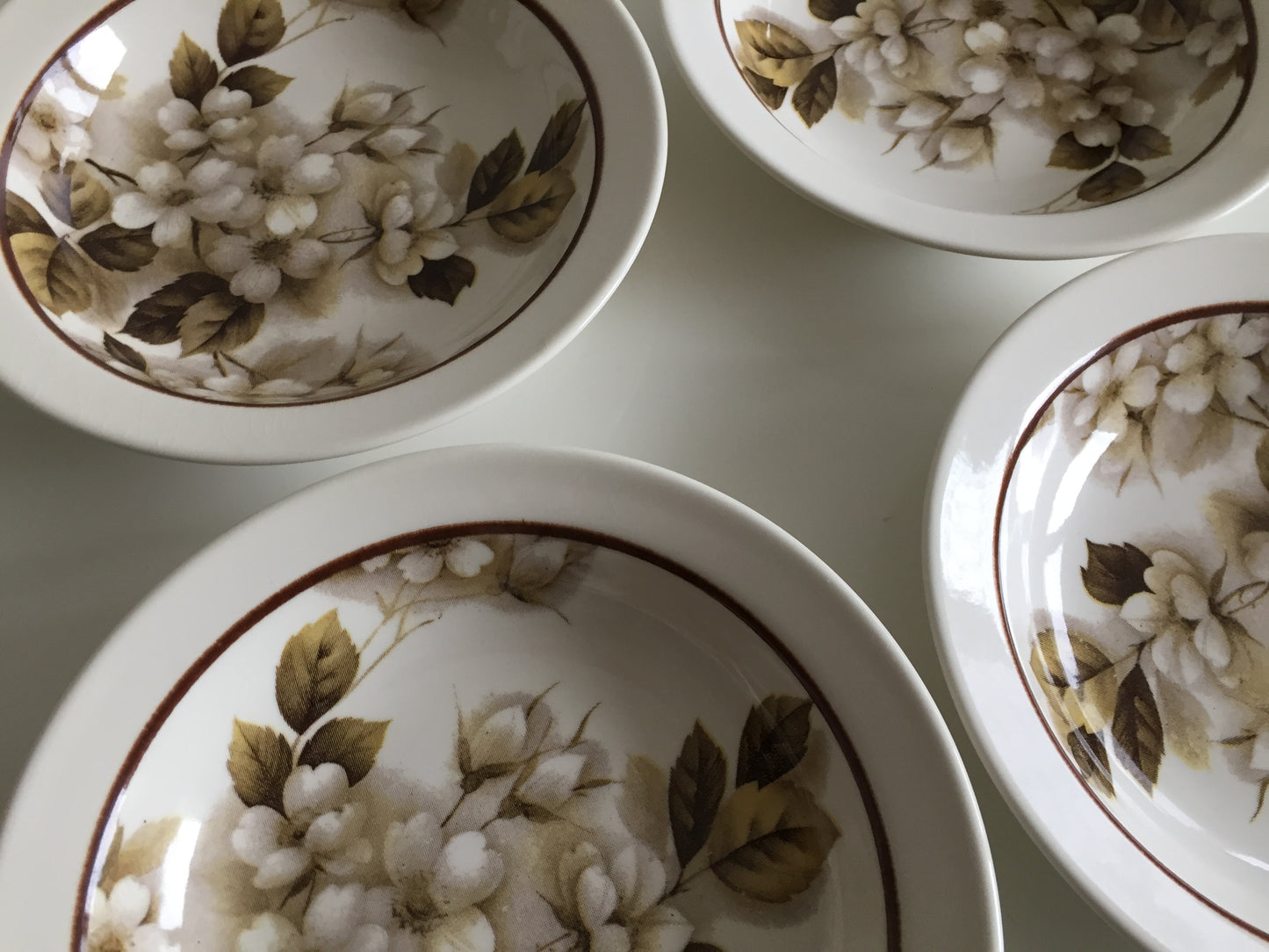 Vintage Crown Lynn NZ  Shalimar Set of 4 Cereal | Soup | Compote Bowls