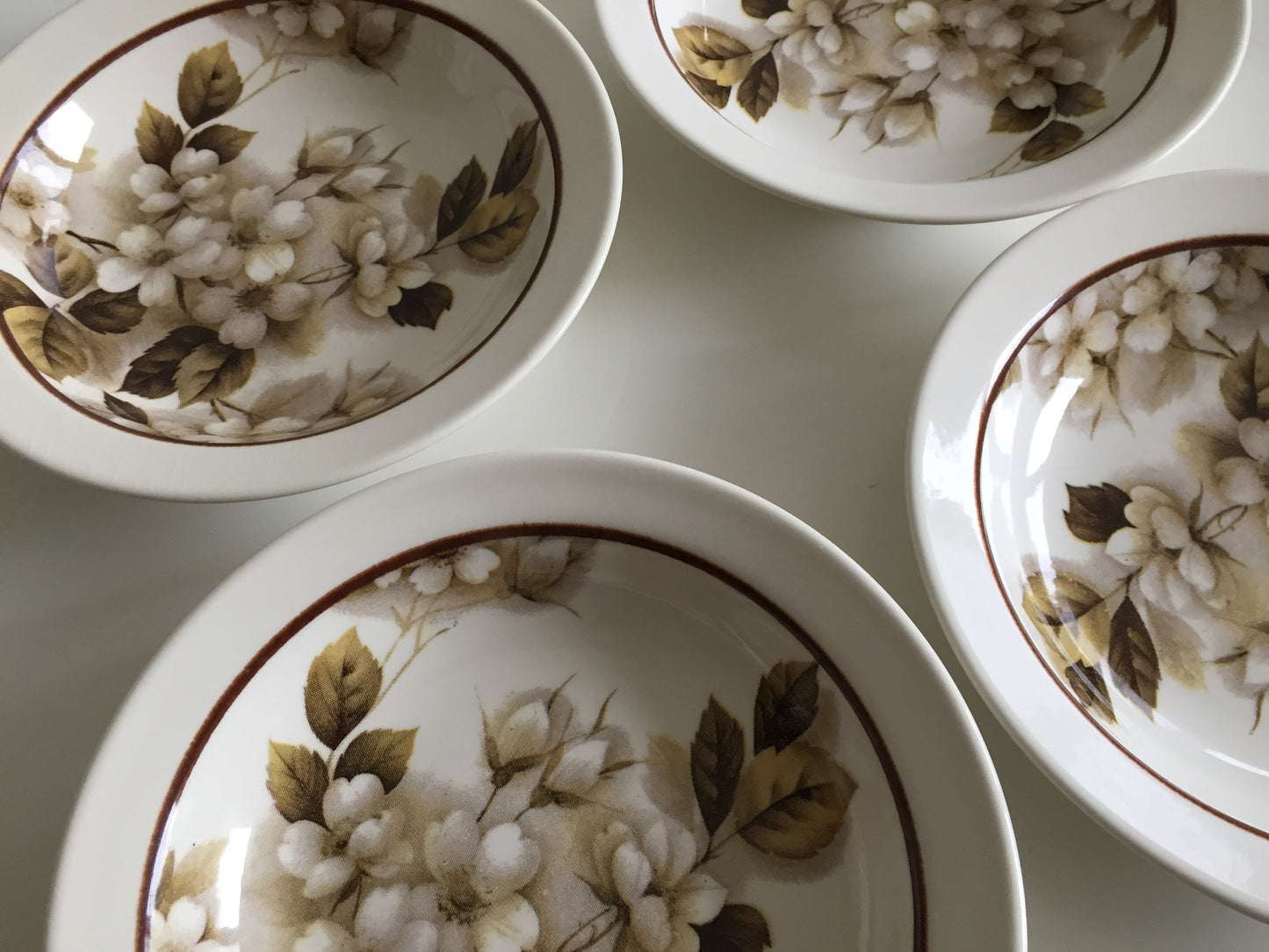 Vintage Crown Lynn NZ  Shalimar Set of 4 Cereal | Soup | Compote Bowls