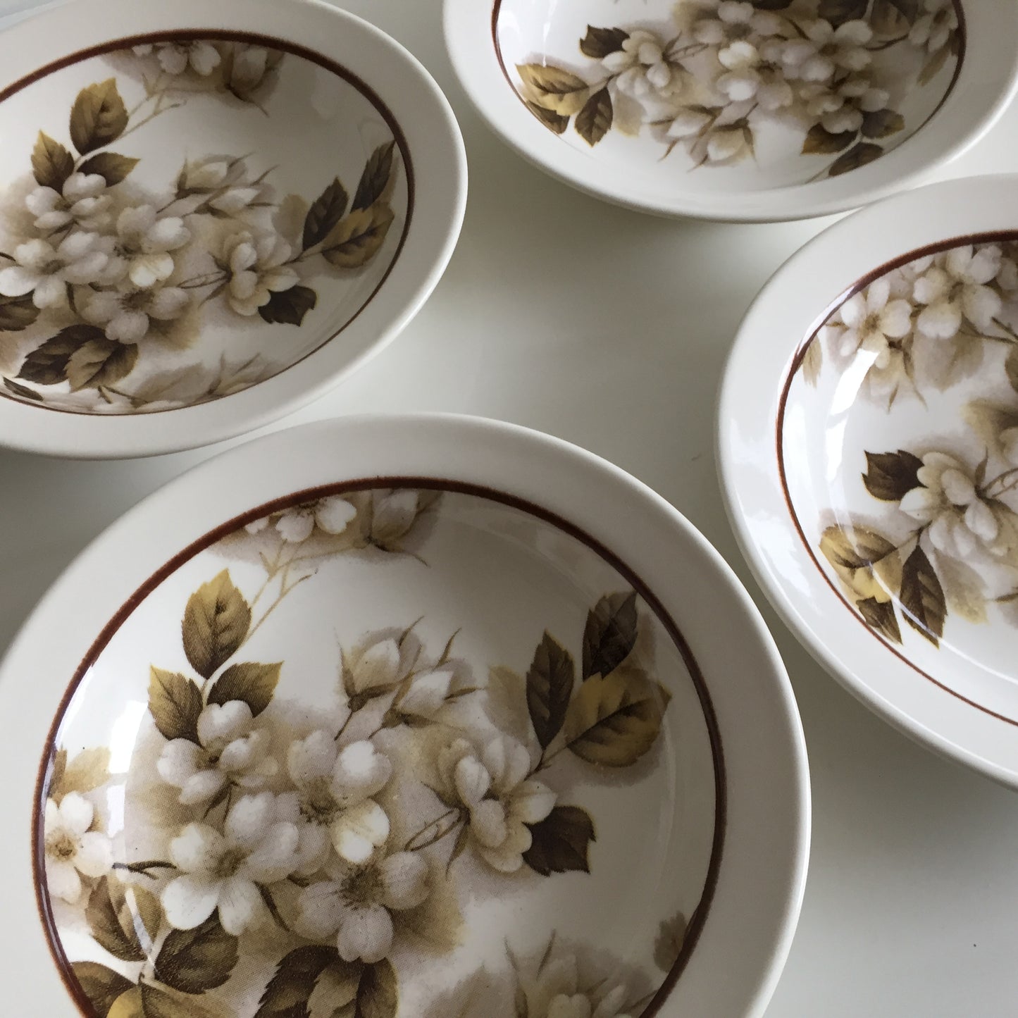 Vintage Crown Lynn NZ  Shalimar Set of 4 Cereal | Soup | Compote Bowls