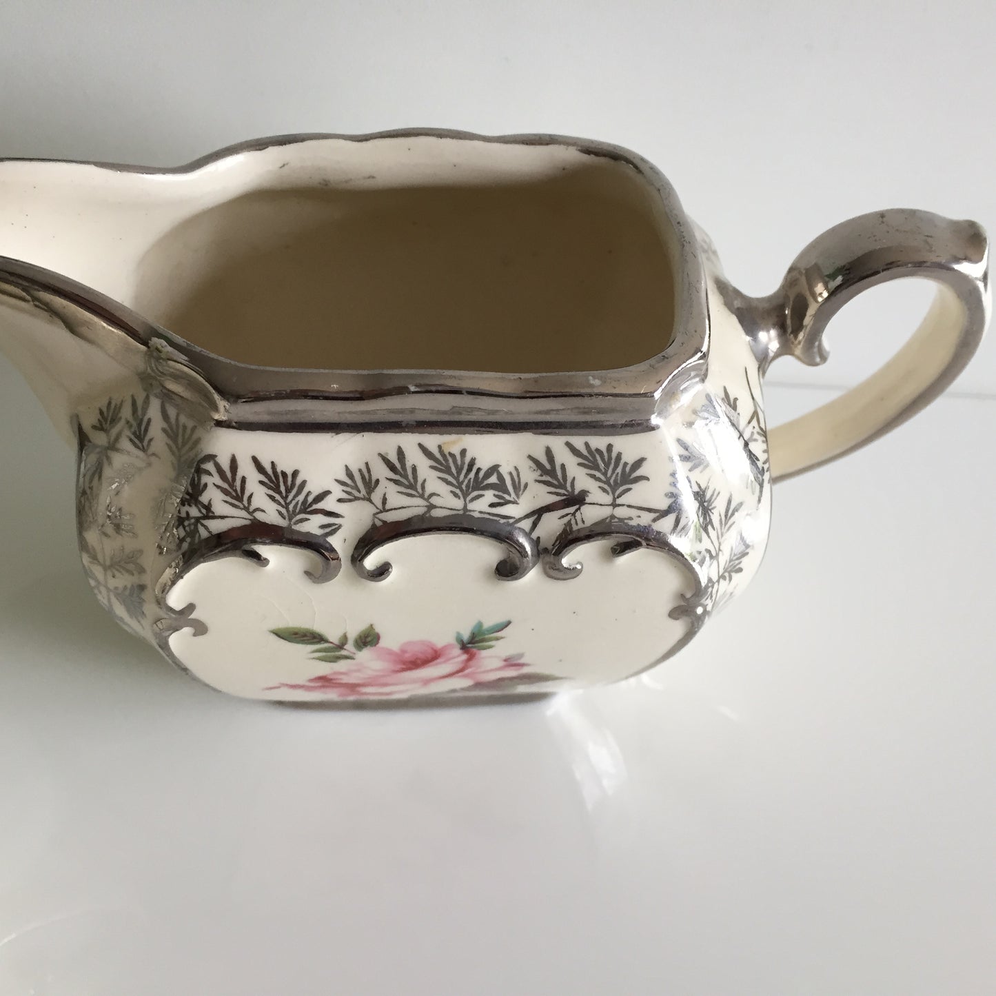 Collectible Vintage Sadler Creamer (milk jug) | Lidded Sugar Bowl Set Made in England