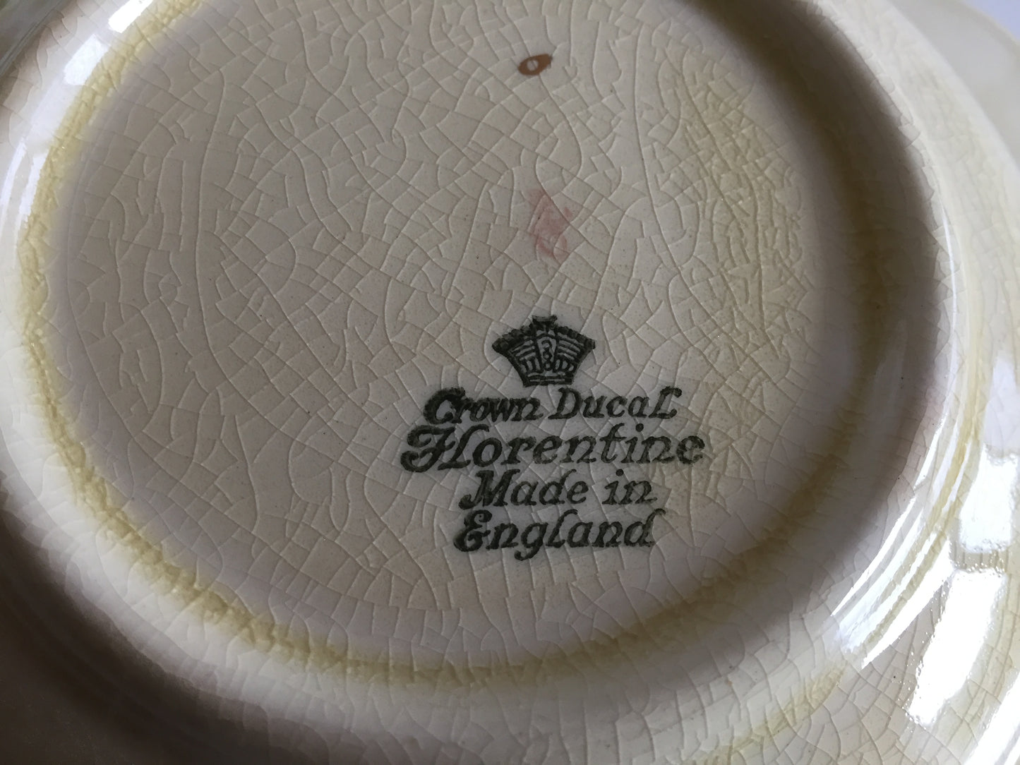 Crown Ducal Florentine Snack | Fruit | Salad Bowl | Tureen | Square Embossed Rim