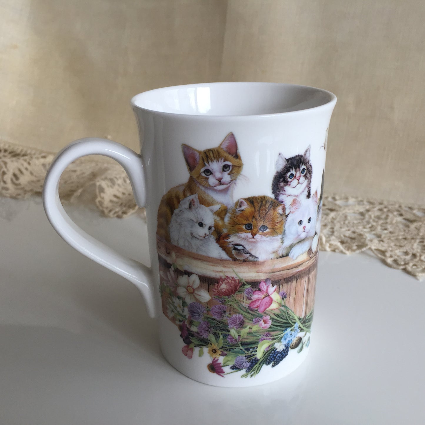 Cat-lovers' Porcelain Mug by Summer River
