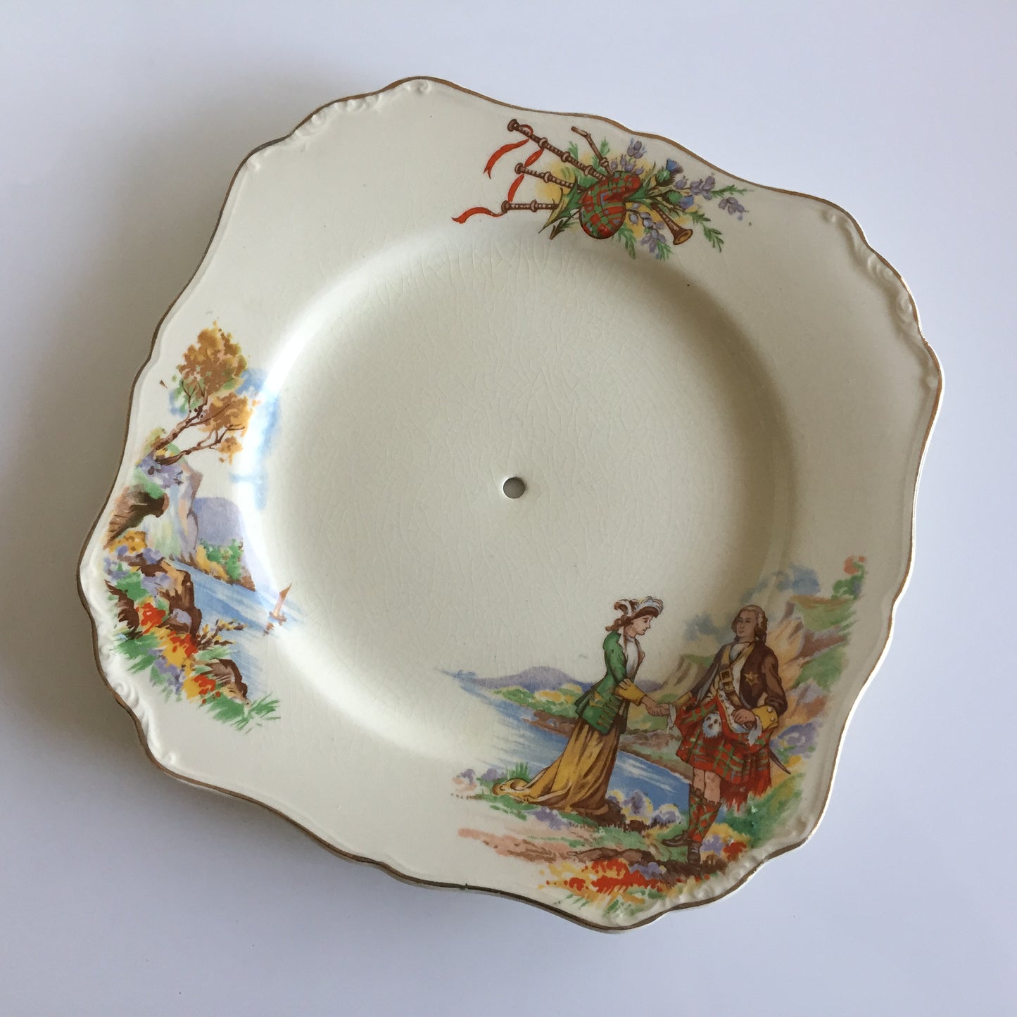 Vintage J & G Meakin "PRINCE CHARLIE" Pattern Square Serving Plate Made in England
