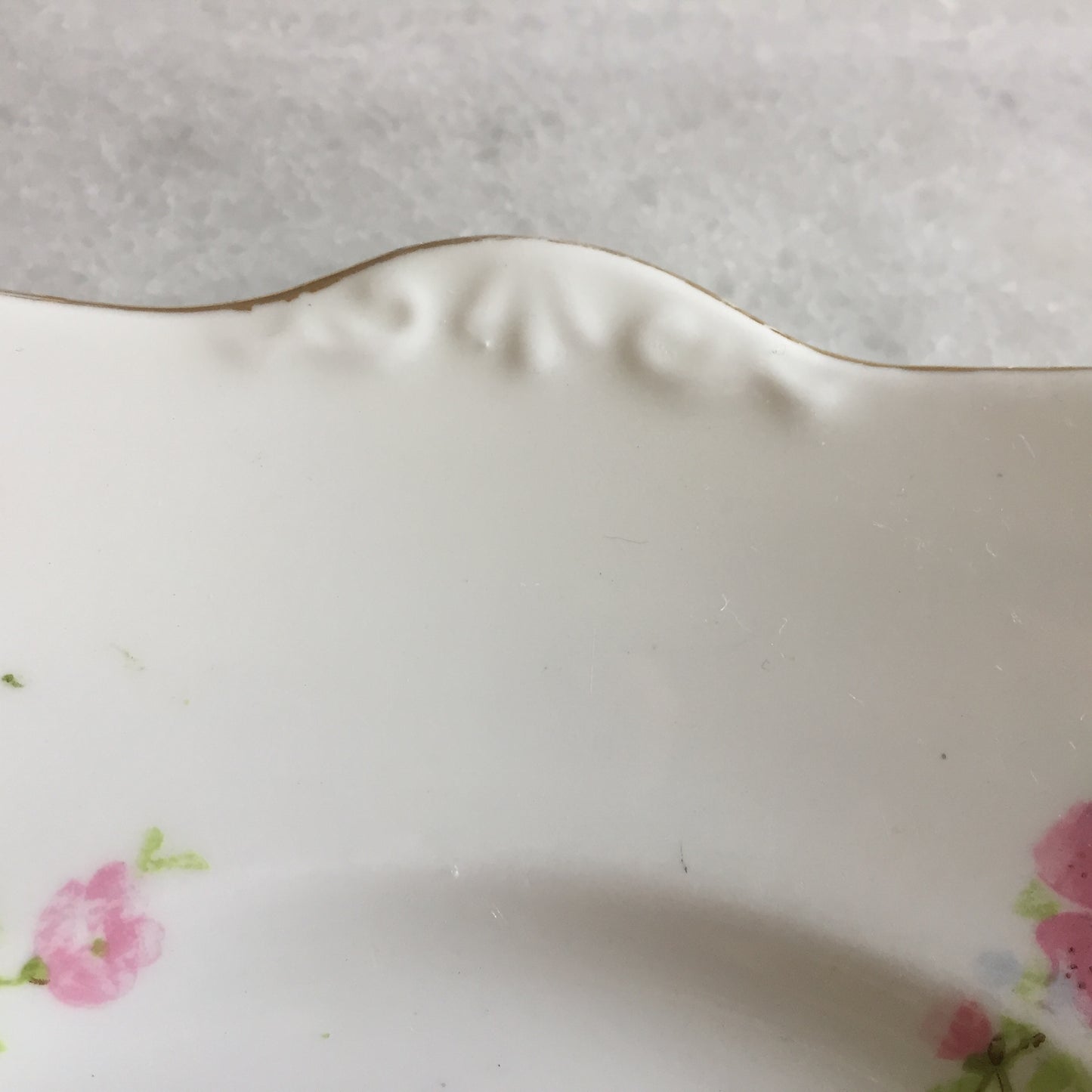 1940s Vintage Square Cake Plate Cherry Blossom Pattern, Made in England