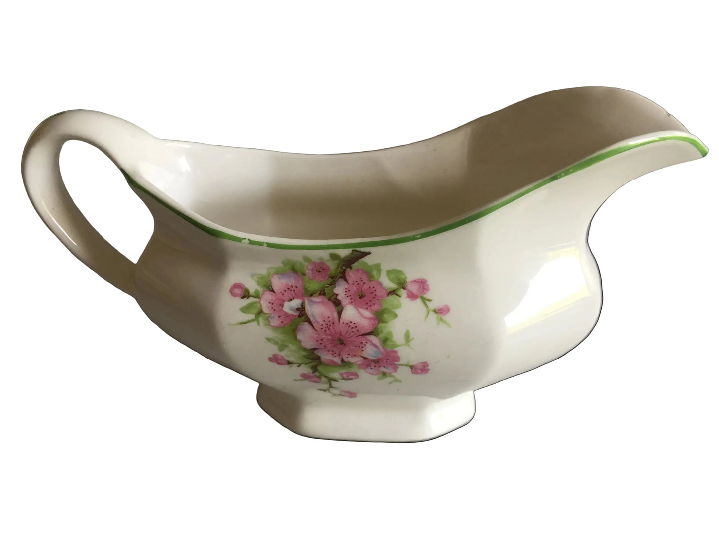1940s Vintage Square Cake Plate Cherry Blossom Pattern, Made in England