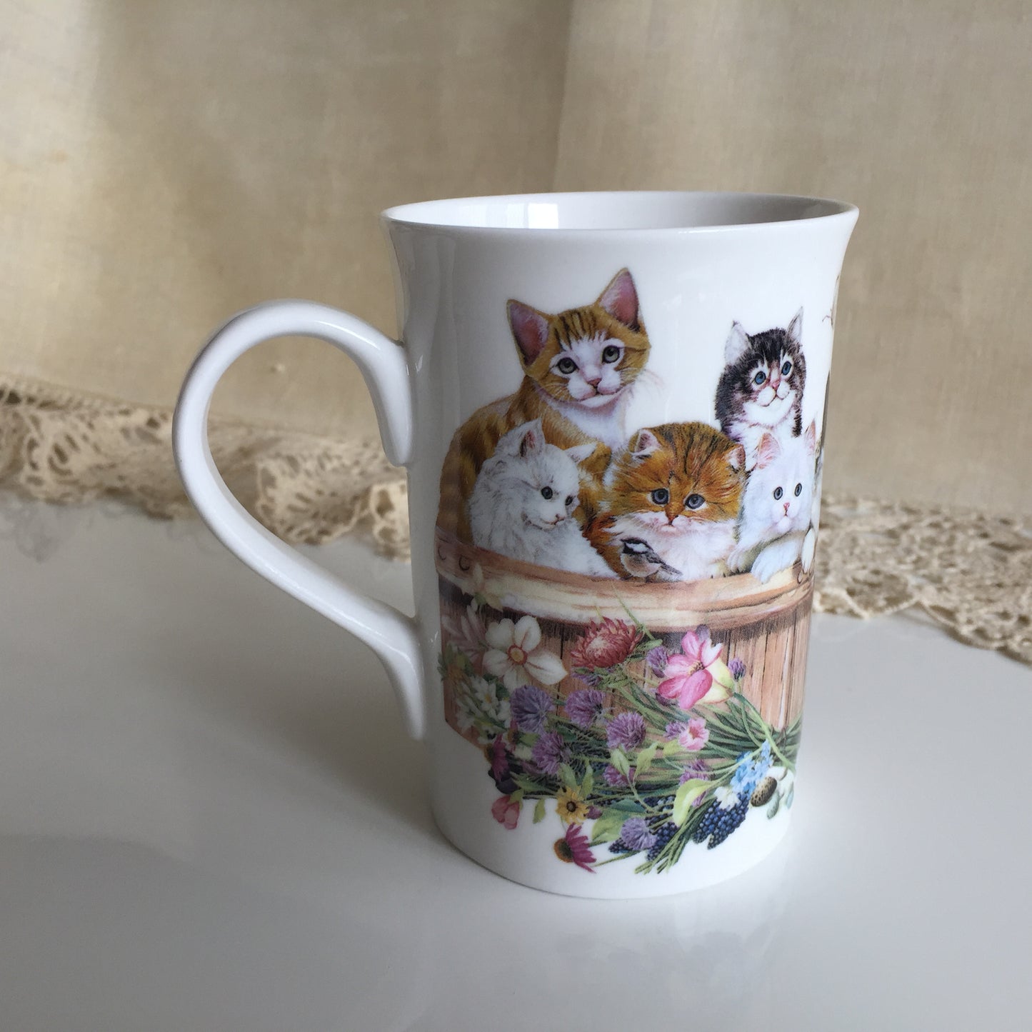 Cat-lovers' Porcelain Mug by Summer River