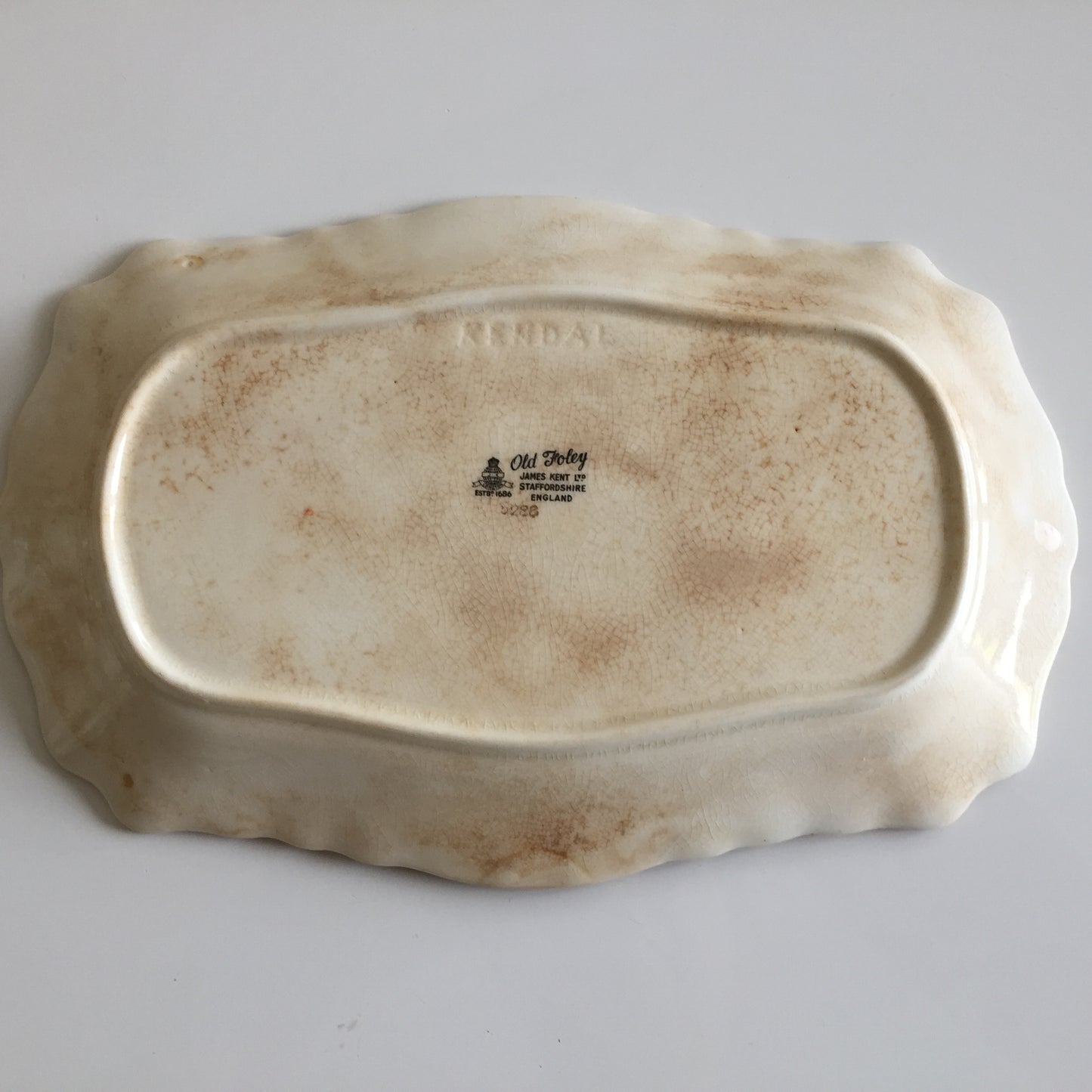 Vintage James Kent Old Foley Small Serving Platter | Pineapple | Fruit Design