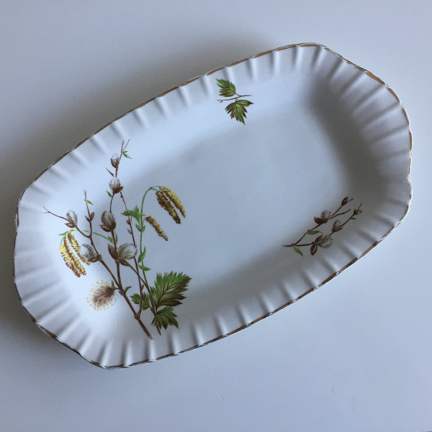 Ridgway Staffordshire Pussy Willow Sandwich Serving Platter