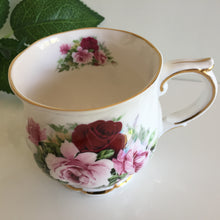 Load image into Gallery viewer, Polly Anna English Vintage Porcelain Mug: Red Roses Pattern