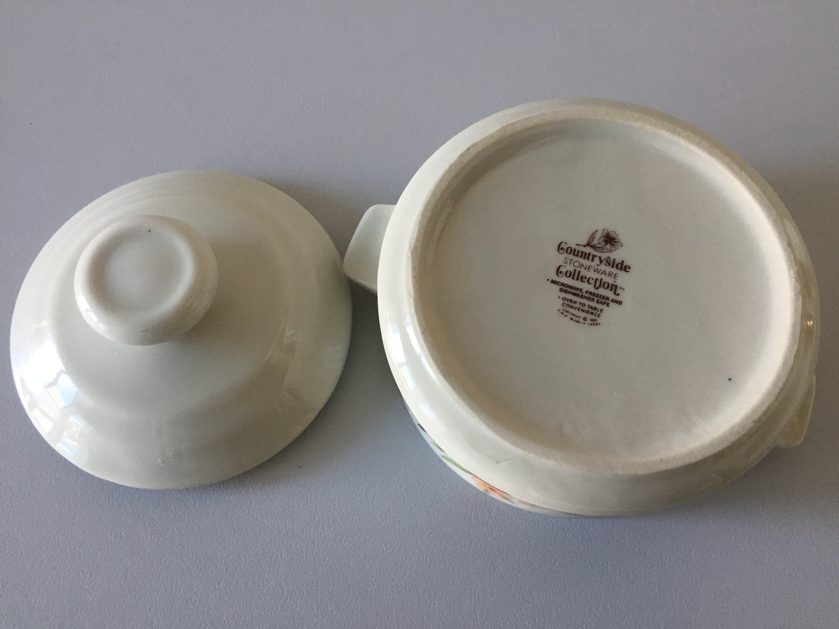 Japanese Vintage Countryside Stoneware Collection Casserole Dish