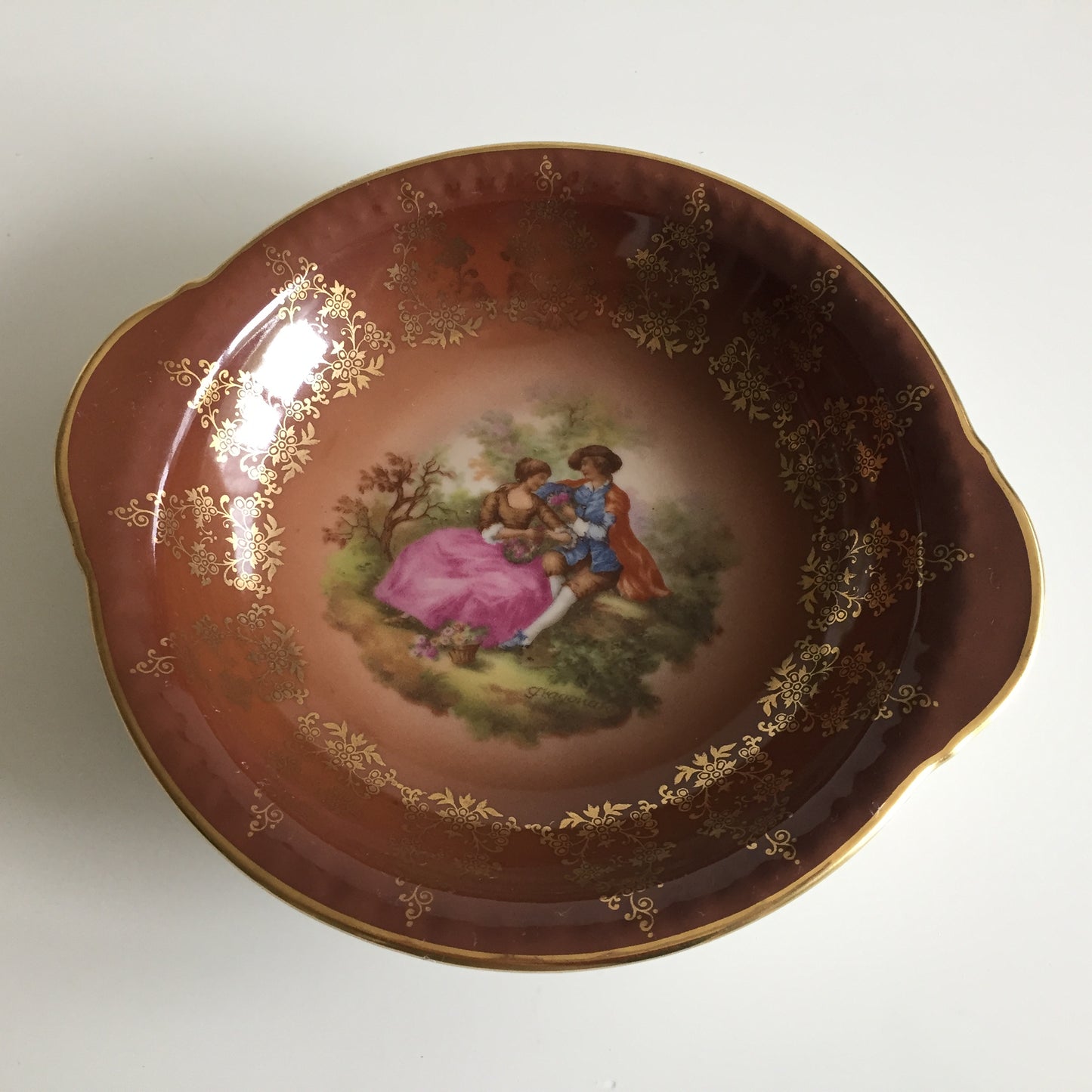 Johann Haviland Waldershof Bavaria Fragonard Vintage Porcelain Bowl Pattern #98