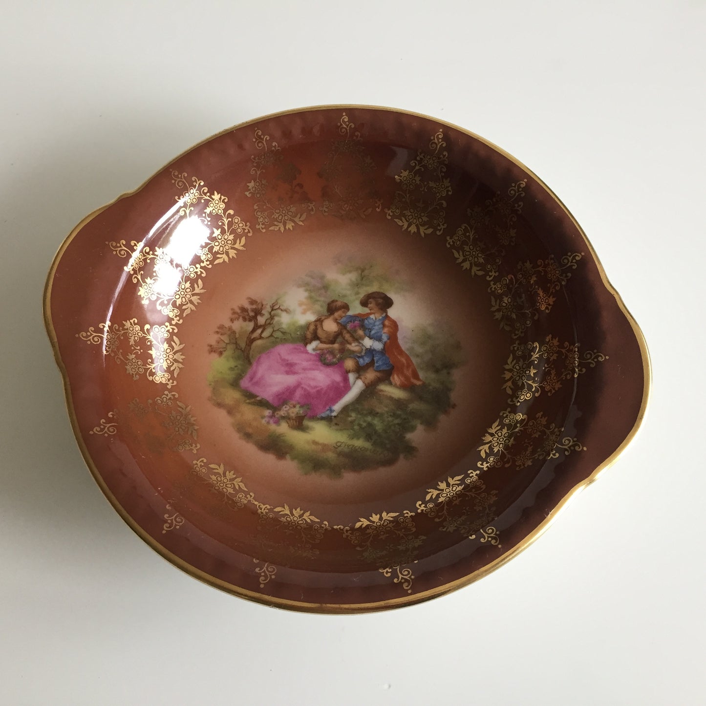 Johann Haviland Waldershof Bavaria Fragonard Vintage Porcelain Bowl Pattern #98