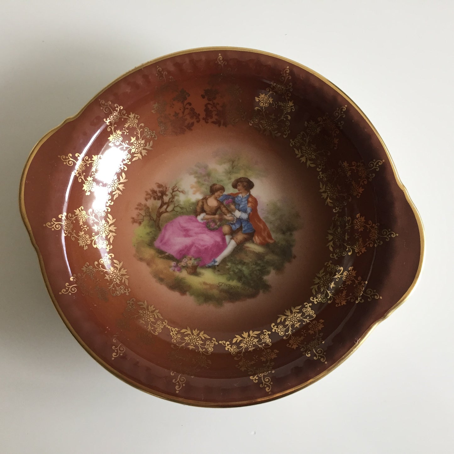 Johann Haviland Waldershof Bavaria Fragonard Vintage Porcelain Bowl Pattern #98
