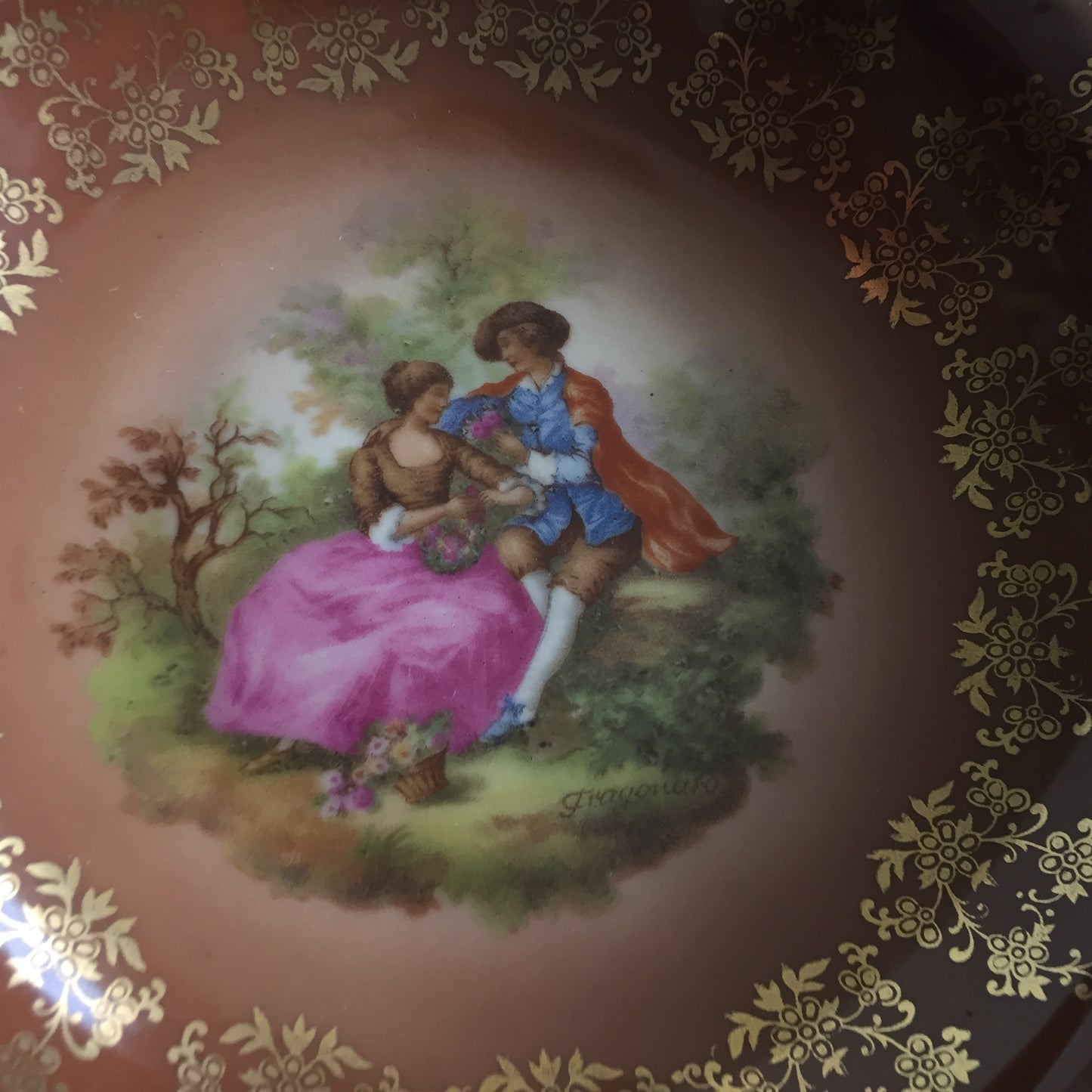 Johann Haviland Waldershof Bavaria Fragonard Vintage Porcelain Bowl Pattern #98