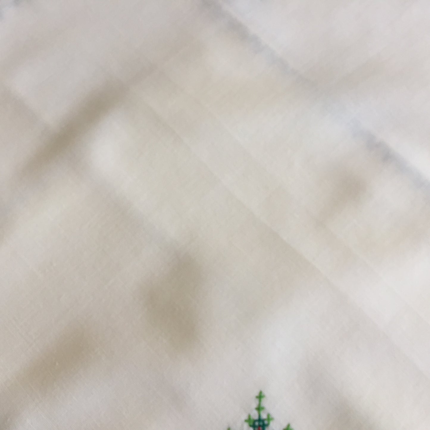 Vintage Cross Stitch Hand Embroidered Cotton Reusable Napkins