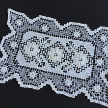 Load image into Gallery viewer, Edwardian Vintage MONDANO Filet Lace Cotton Placemat Doily