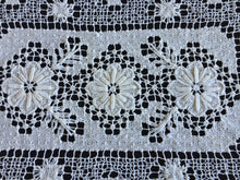 Load image into Gallery viewer, Edwardian Vintage MONDANO Filet Lace Cotton Placemat Doily