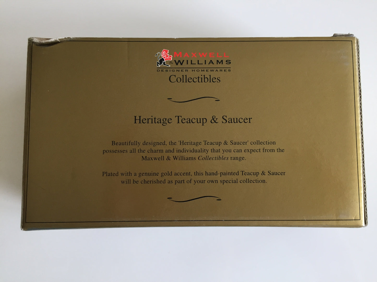 Maxwell & Williams Heritage Miniature Teacup and Saucer Set in Box