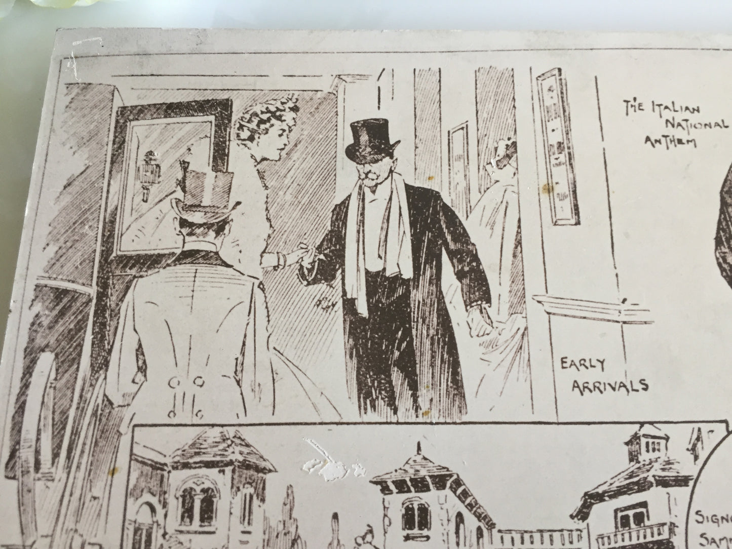 Vintage Mounted Prints of Victorian | Edwardian Theatre Themed Photo Collage | Drawings