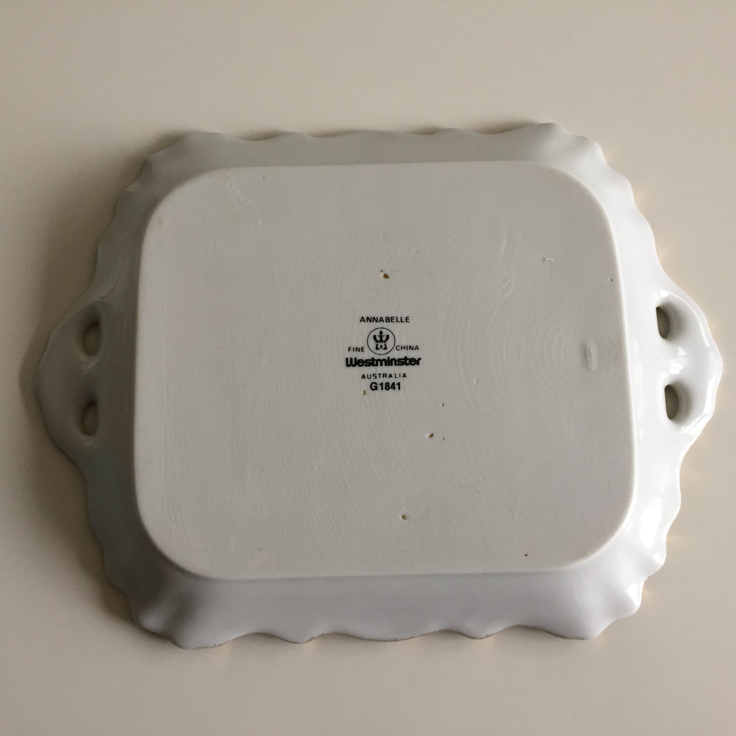 Westminster Australia Fine China Platter with Annabelle Pattern G 1841