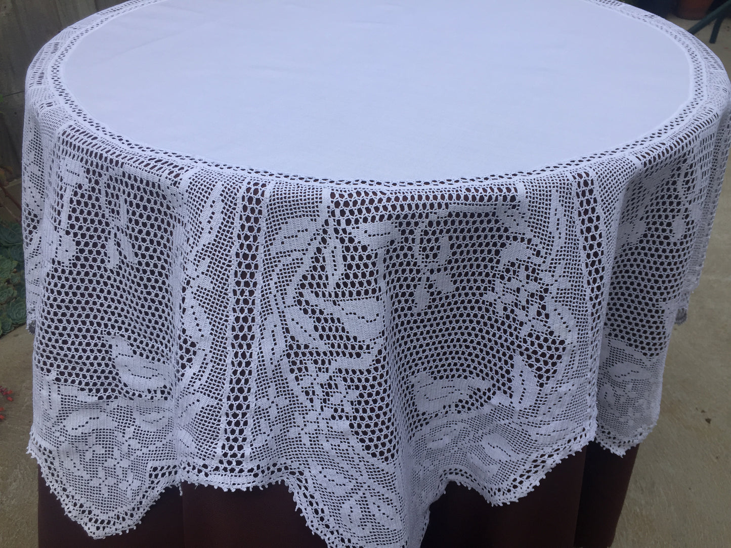 Mary Card "WILD CLEMATIS & CUCKOO" Crochet Lace and Linen Collectible Vintage Tablecloth Australian Giant Chart No. 16 (1926)