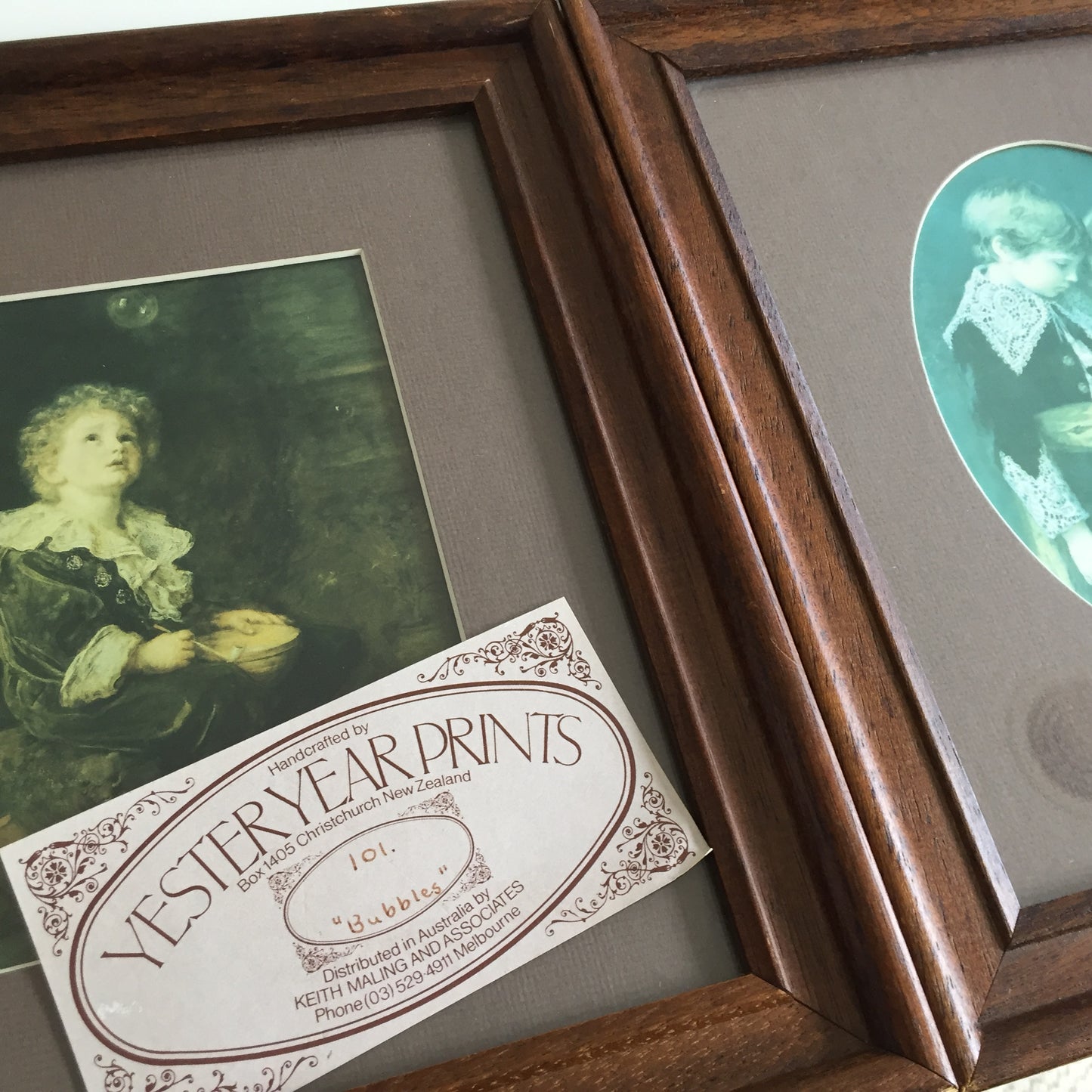 Framed Yesteryear Prints of Victorian Child Themed Paintings