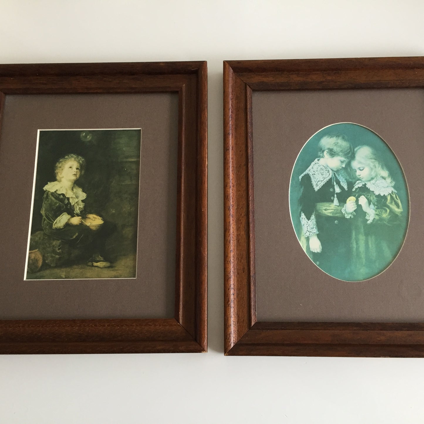 Framed Yesteryear Prints of Victorian Child Themed Paintings