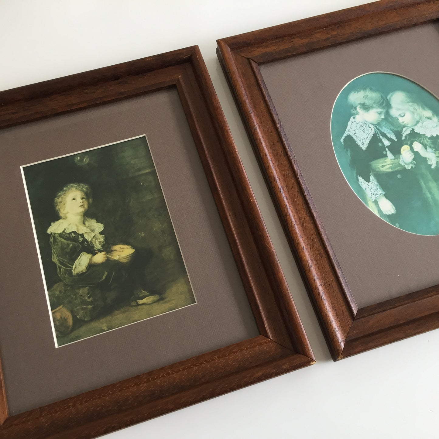Framed Yesteryear Prints of Victorian Child Themed Paintings