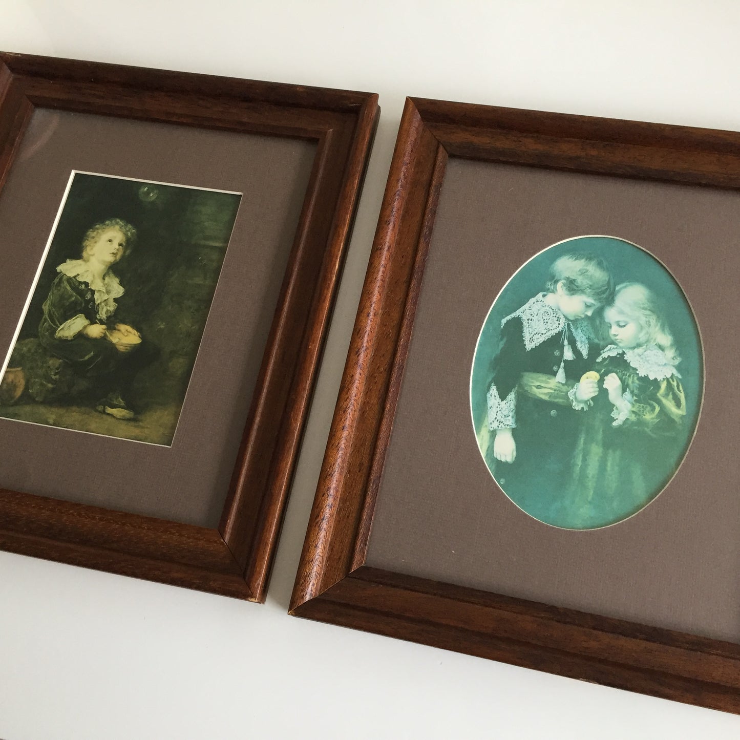Framed Yesteryear Prints of Victorian Child Themed Paintings