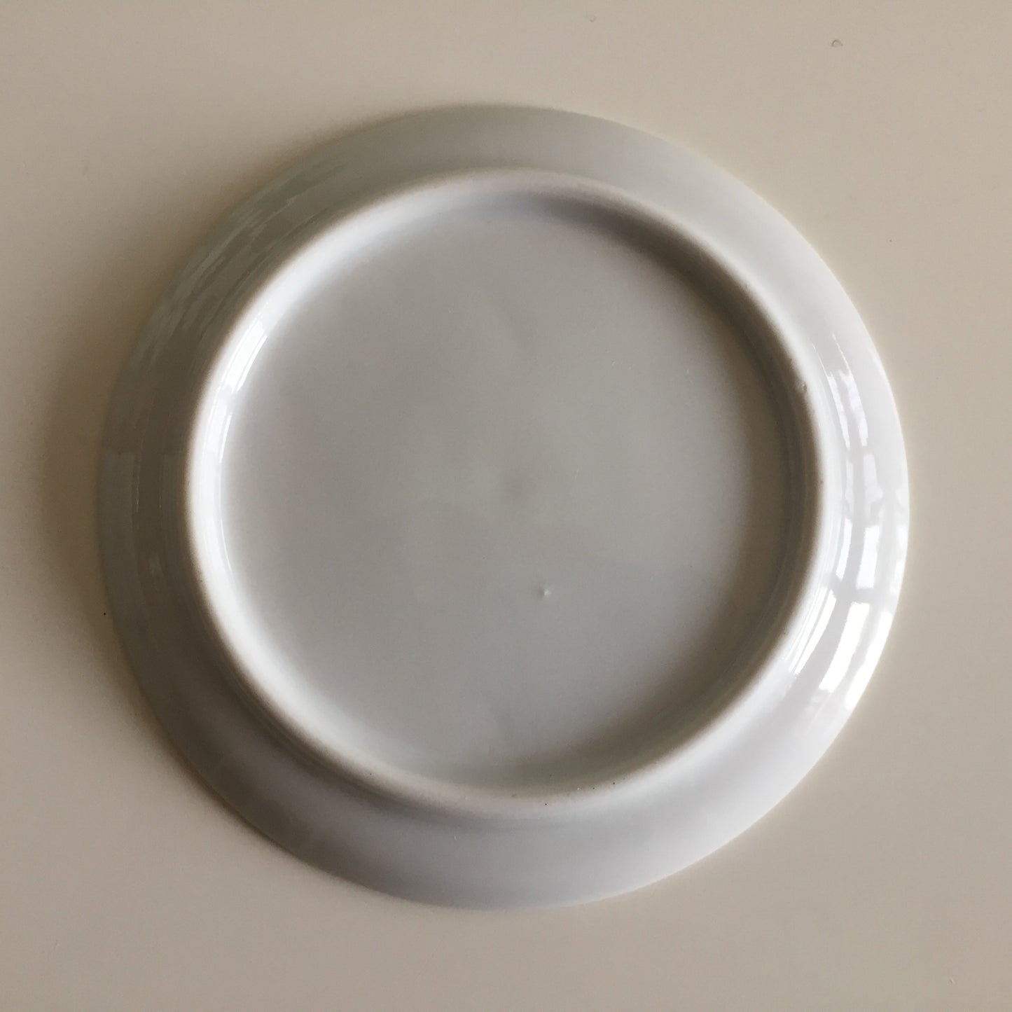 Bavarian Vintage Porcelain Ring Dish Black & White | Drink Coaster | Frankfurt Landmarks