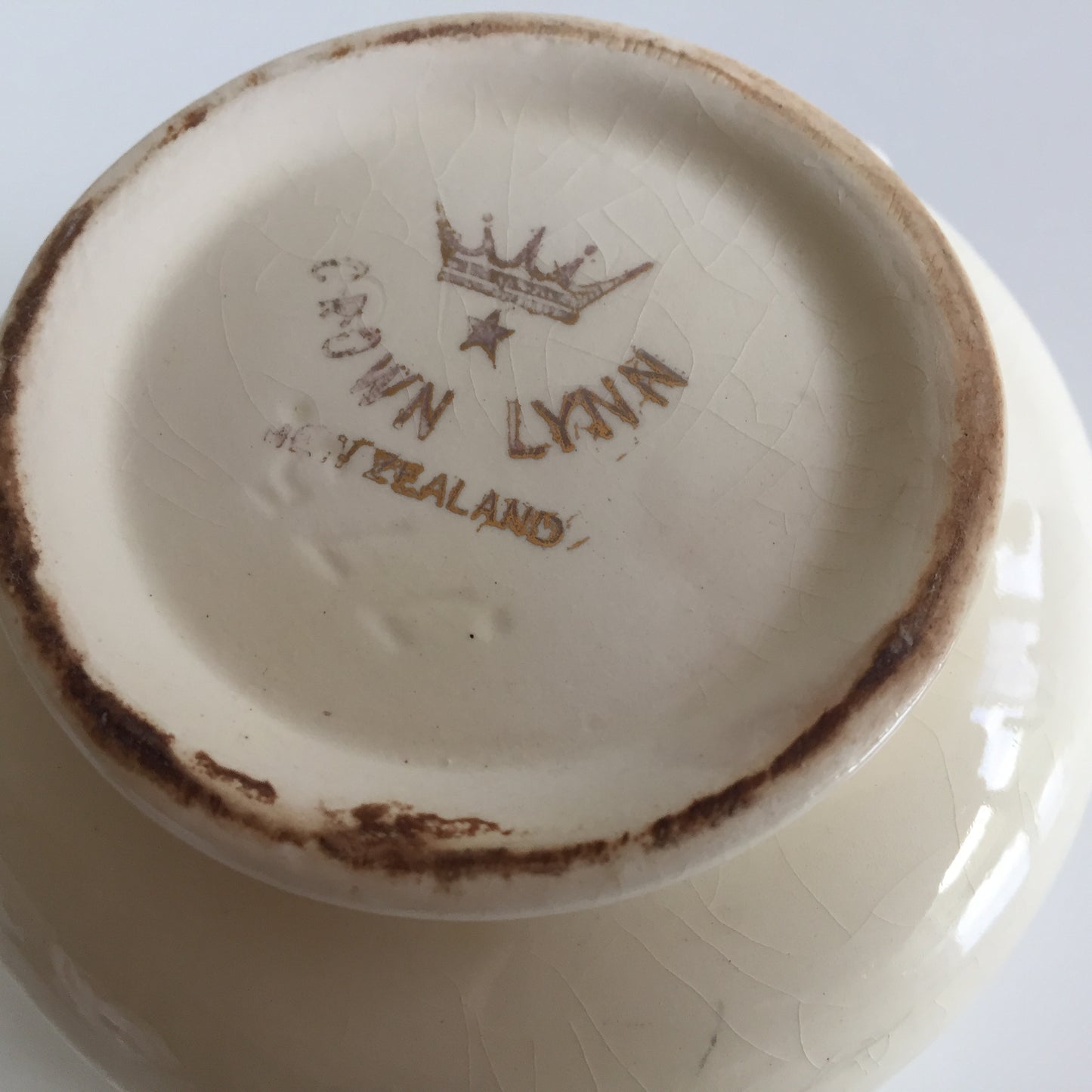 Collectible Vintage Crown Lynn Creamer | Pattern #775 Made in New Zealand
