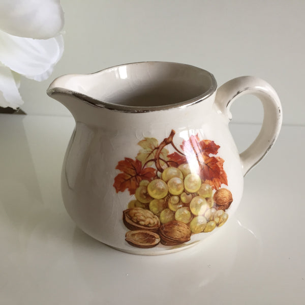 Royal Winton Grimwades Vintage Creamer with Autumn Harvest Pattern