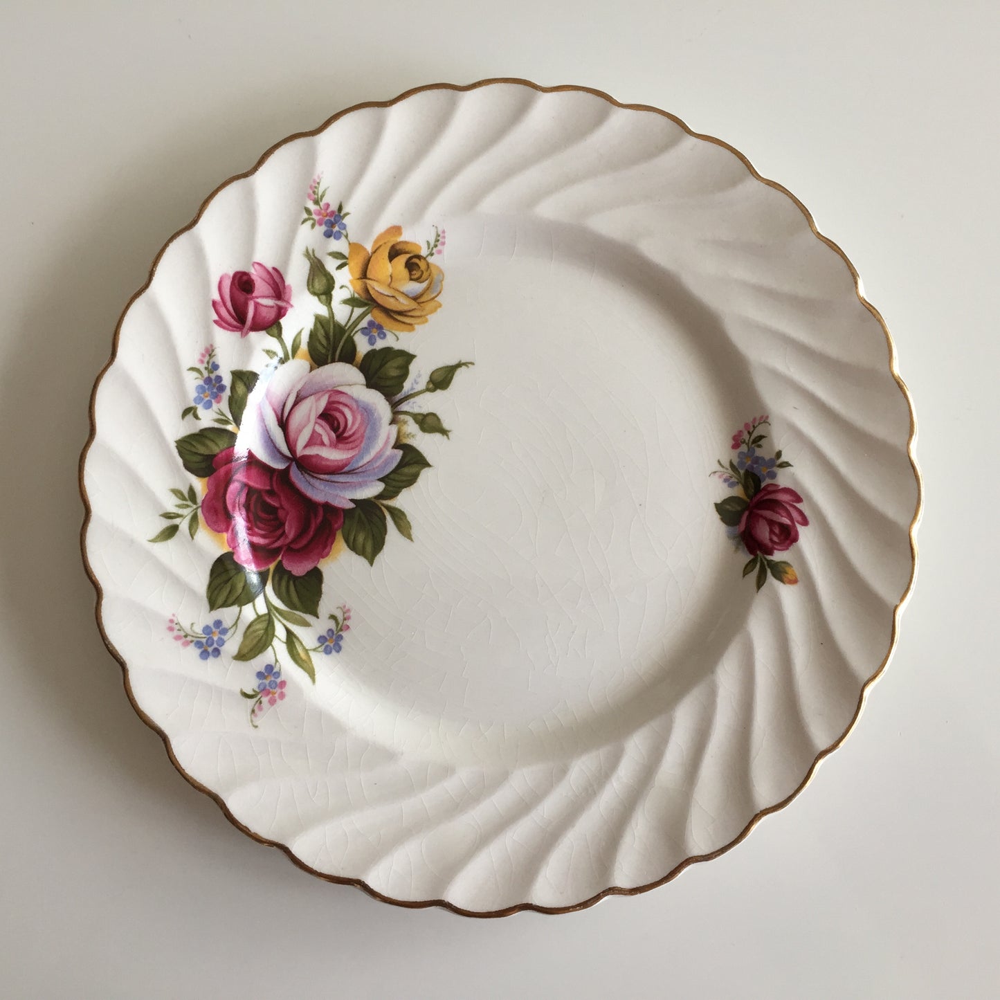 Vintage English Porcelain Saucers, Dessert Plates Tea / Dinner Set Replacements