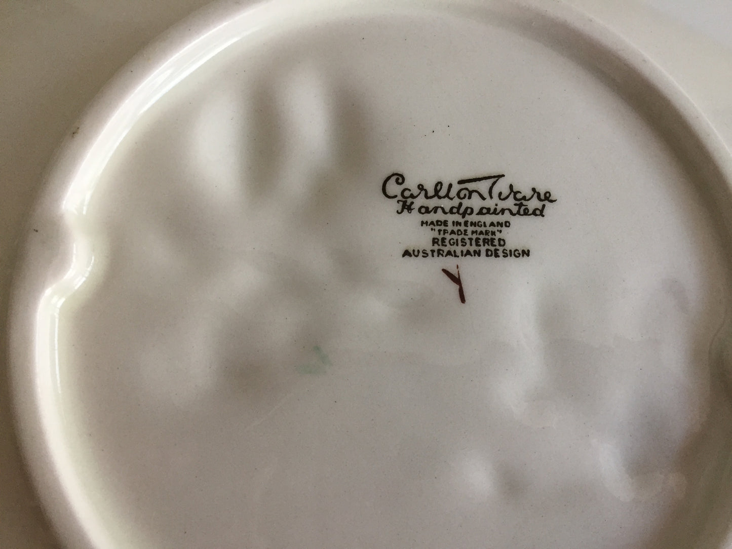 Carlton Ware Purple Magnolia 1950s English Vintage Serving Dish