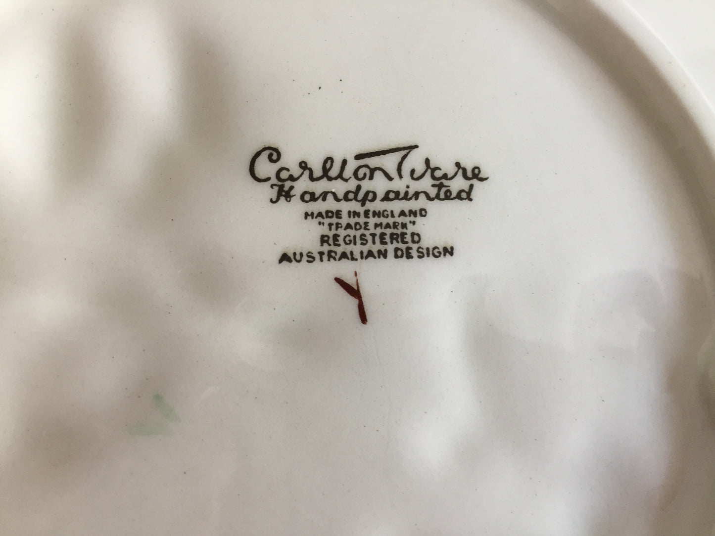 Carlton Ware Purple Magnolia 1950s English Vintage Serving Dish