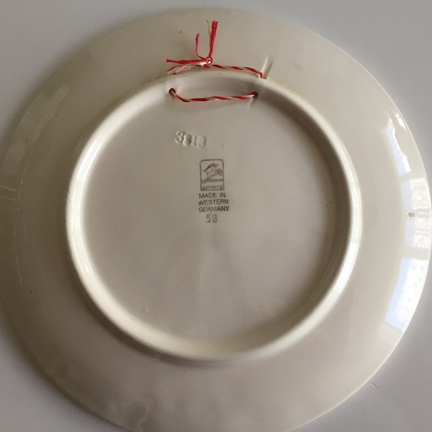 Decorative Wall Plate Winter Scene Made in Western Germany