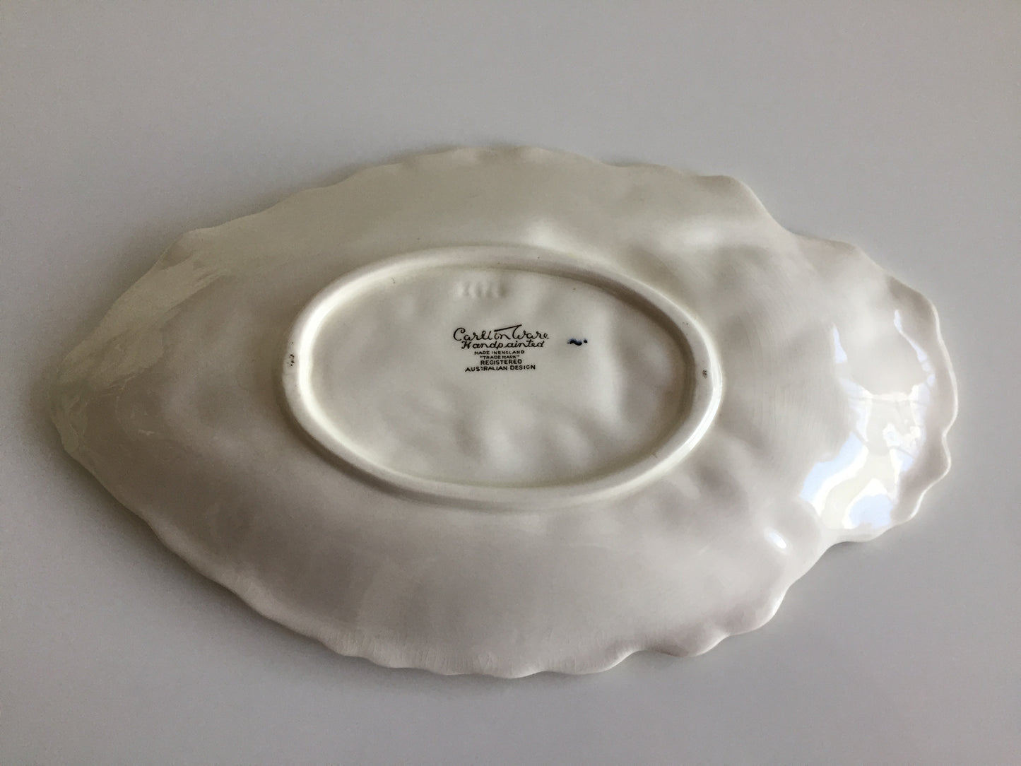 Carlton Ware Lobster & Lettuce Leaf 1950s English Vintage Serving Dish