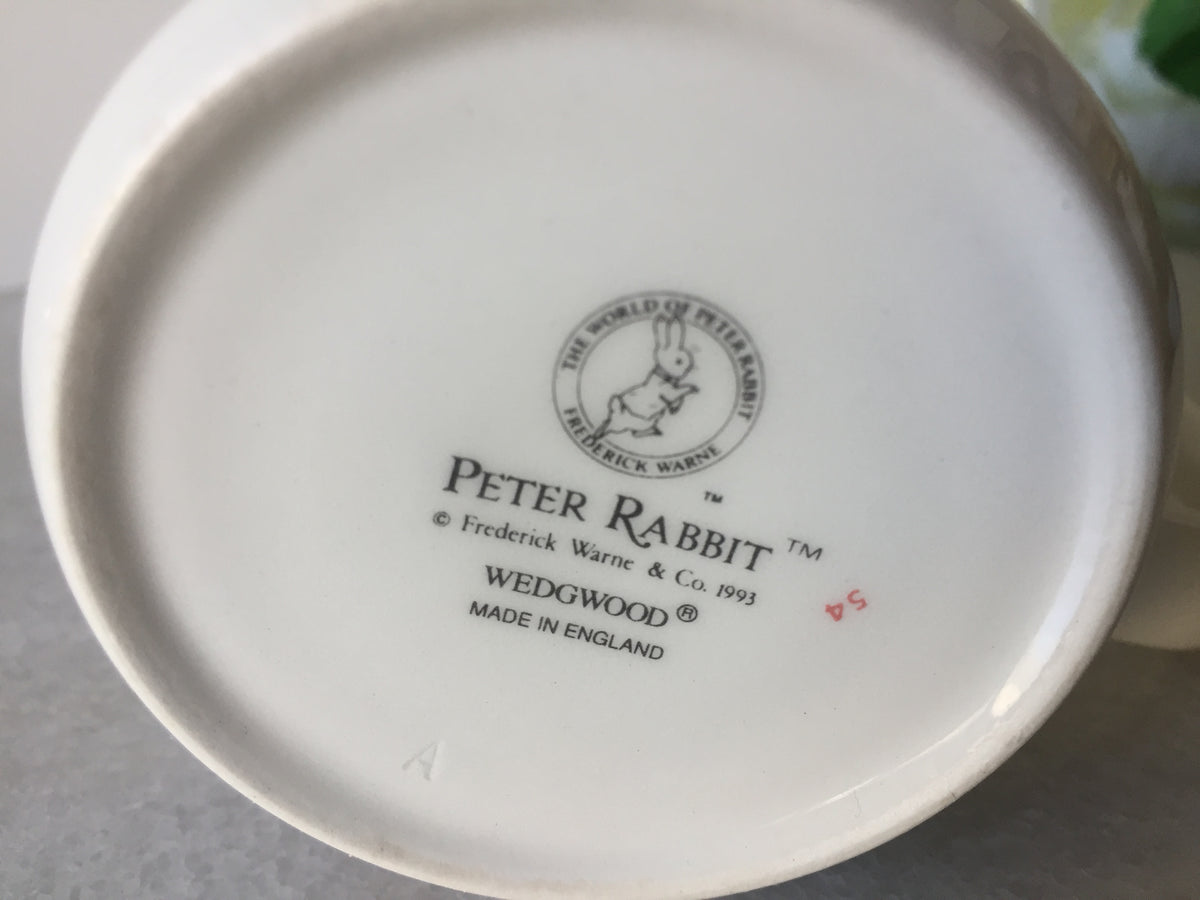 Wedgwood, World of Beatrix Potter, Peter Rabbit Child's Christening Mug 1993 Vintage