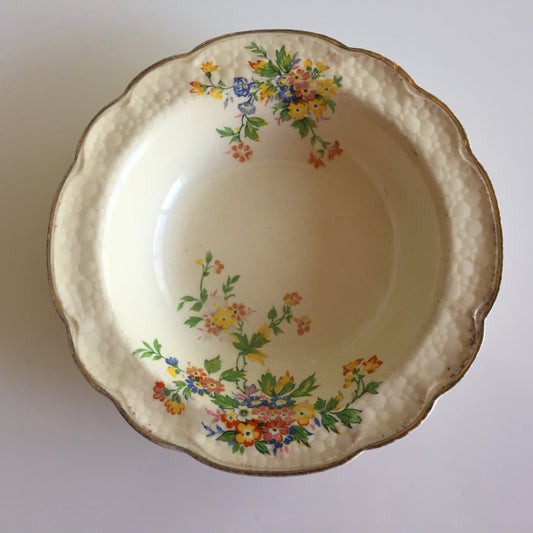 J & G Meakin Sunshine Floral Bouquet Pattern Vintage Ring/Pin/Soap Dish