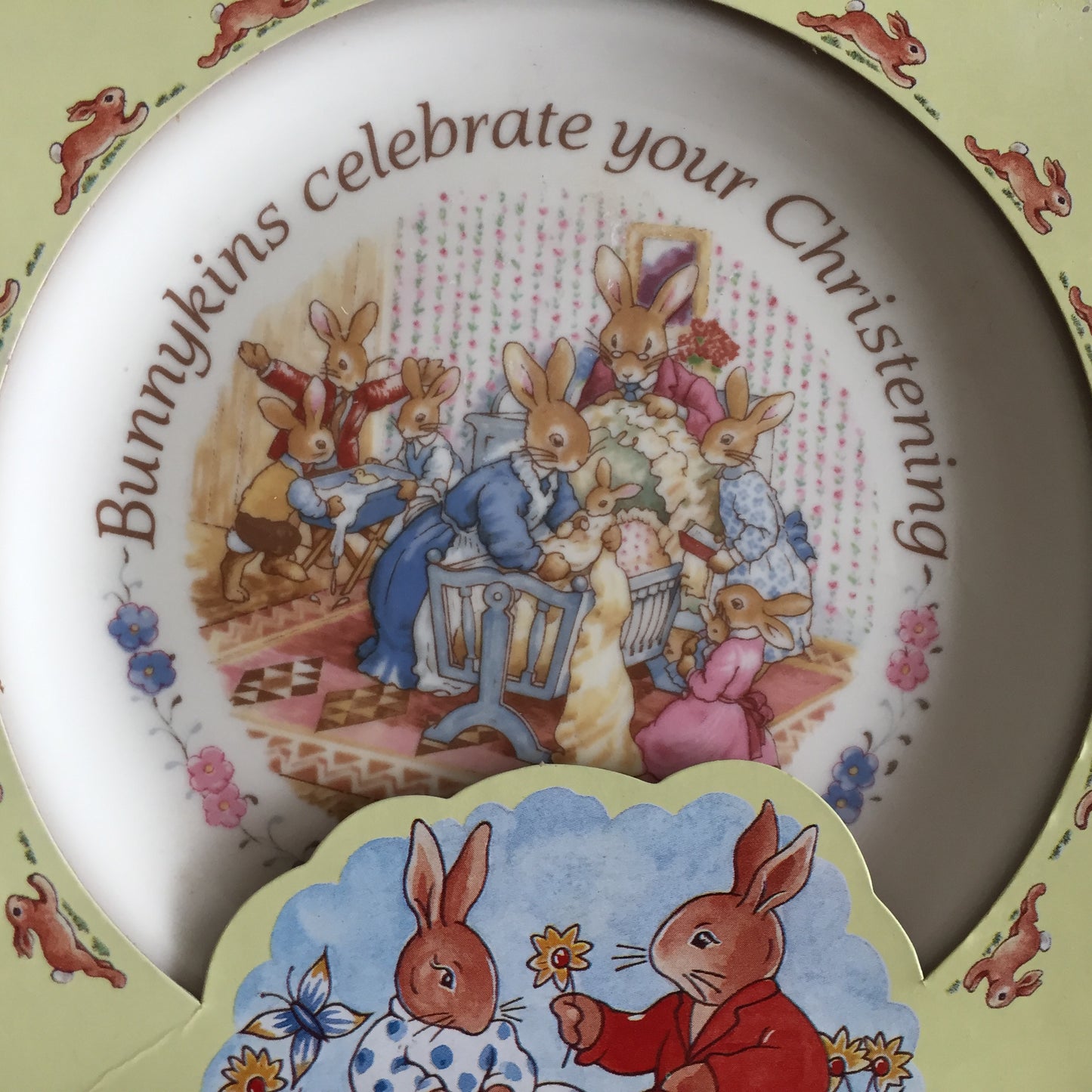 Vintage Royal Doulton Bunnykins Melamine Children's Bowl / Plate