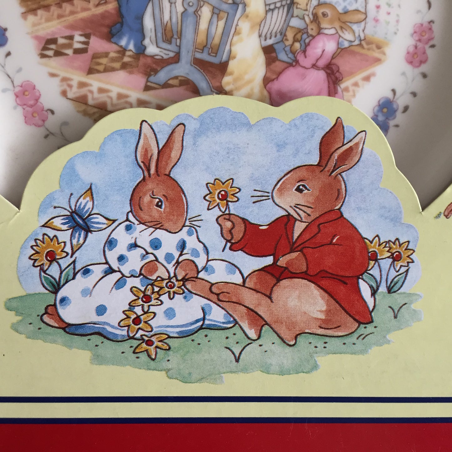 Vintage Royal Doulton Bunnykins Melamine Children's Bowl / Plate