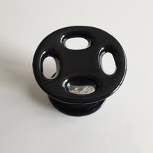 Load image into Gallery viewer, Japanese Vintage Toothbrush Stand Iris Black Onyx Takakashi Gold Trim