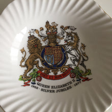 Load image into Gallery viewer, English Vintage 1977 Bone China Queen Elizabeth II Silver Jubilee Pin Dish