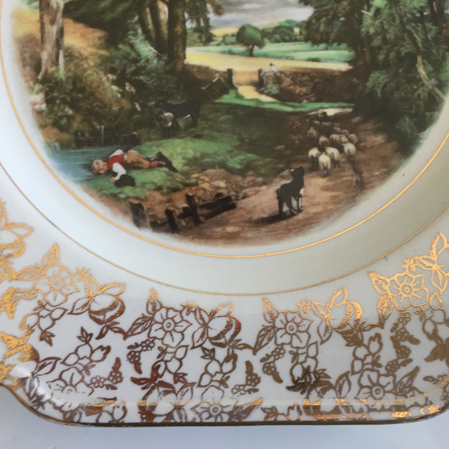 English Vintage John Constable Display Plate "The Cornfield"