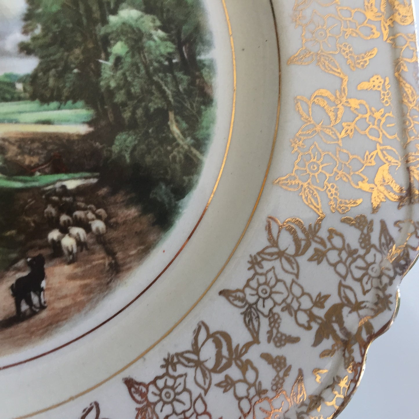 English Vintage John Constable Display Plate "The Cornfield"
